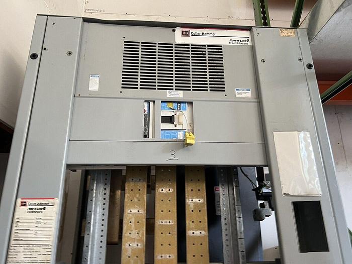 Used Cutler Hammer 1600 Amp 480/277V Distribution Section with 400 Amp Ground Fault