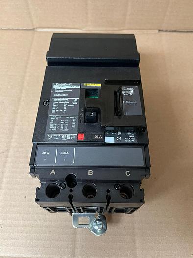 HGA36030 Square D 30 Amp 600V 3 Pole 35K I-Line Plug In Circuit Breaker New 785901601364