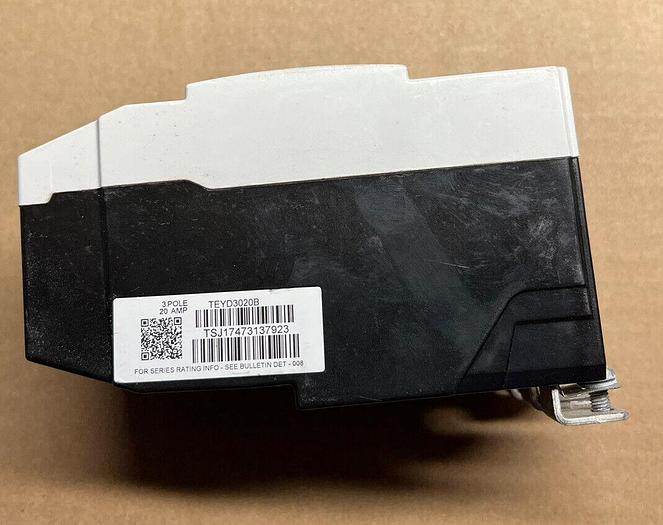 Used TEYD3020B GE 20 Amp 480V 3 Pole Bolt On Circuit Breaker New 783164461725