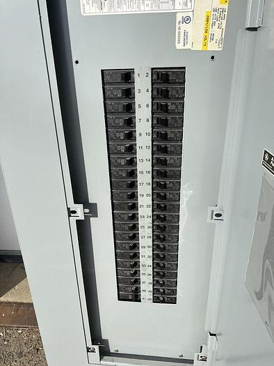 Used AQF3421MTX GE 125 Amp Main Lug Only Breaker Panel 208/120V 3P4W 42 Circuit MLO