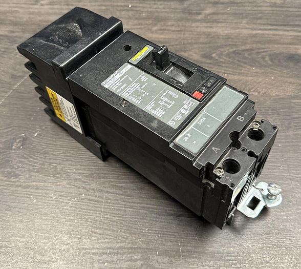 HGA260201 Square D 20 Amp 600V 2 Pole 35KA@480V I-Line Circuit Breaker HGA New