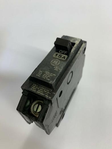 TXQB1115 GE 15 Amp 120V Single Pole 65K Rated Bolt On Circuit Breaker New