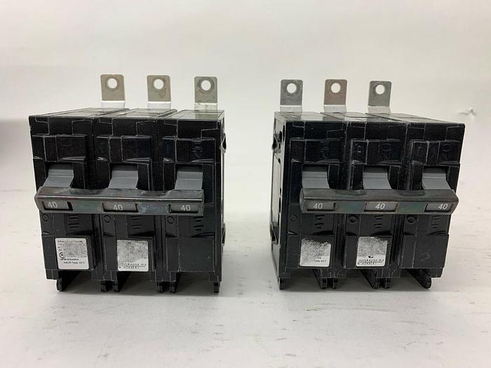 Used B340HH Siemens 40 Amp 240V 3 Pole 65kA@240V Rated Bolt On Circuit Breaker