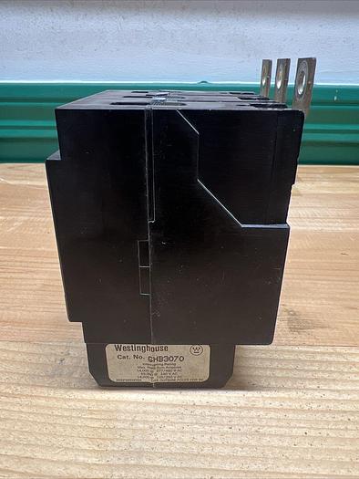Used GHB3070 Cutler Hammer Westinghouse 70 Amp 480V 3P Bolt On Circuit Breaker
