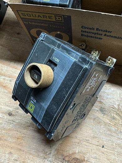 QOB315VH Square D 15 Amp 240V 3 Pole 22K Rated Bolt On Circuit Breaker New 785901371953