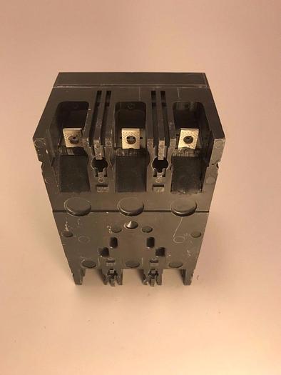 Used THED136040 GE 40 Amp 600V 3 Pole 25KA@480V Bolt On Circuit Breaker Green Face