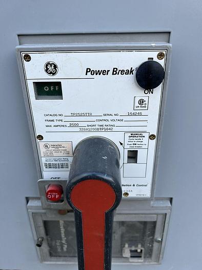 Used GE 2500 Amp Main Breaker Panelboard 480/277V 3 Phase Distribution Panelboard