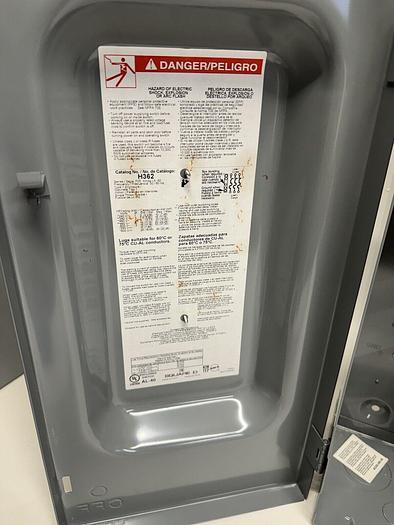 H362 Square D 60A 600V 3 Pole Fusible Nema 1 Indoor Rated Disconnect Switch New