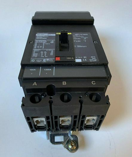 HDA36100SA Square D 100 Amp 600V 3 Pole 18kA@480V with 120V Shunt Trip New