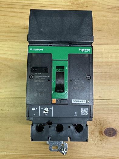 JJA36200 Square D 200 Amp 600V 3 Pole 65K Rated ILine Circuit Breaker New 785901939245
