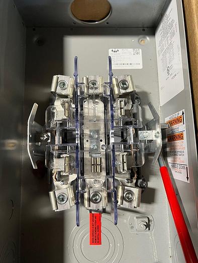 U9318RL Milbank 9500L 200 Amp 600V 5 Jaw Manual Bypass Meter Socket New