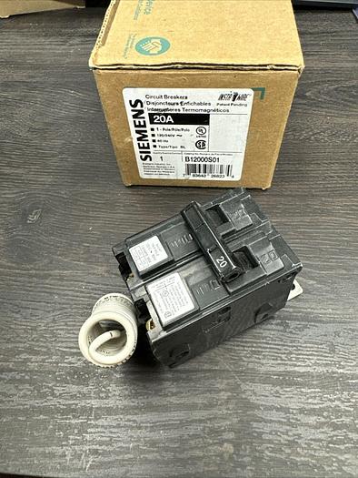 B12000S01 Siemens 20 Amp 120V 1 Pole 120V Shunt Trip New