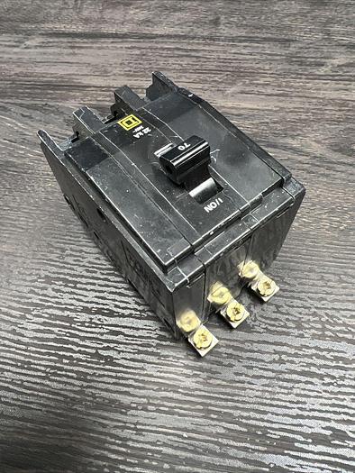 Used QOB370VH Square D 70 Amp 240V 22K Rated 3 Pole Bolt On Circuit Breaker QOB 785901054849