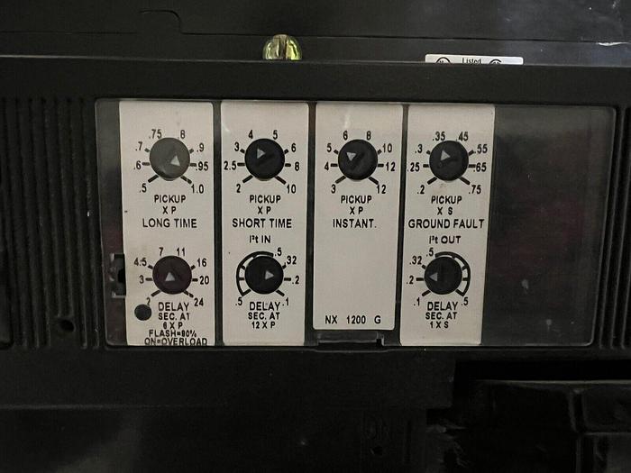 Used NXL361200G Square D 1200 Amp 600V 3 Pole Ground Fault Circuit Breaker