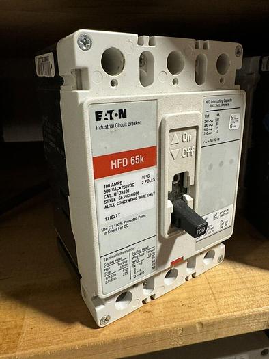 HFD3100 Cutler Hammer 100 Amp 480V 3P SNT1RP18K Shunt Trip Circuit Breaker New 786679175897