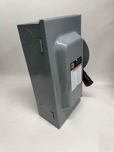 Used H362N Square D 60A 600V 3P 4W Fusible Nema 1 Indoor Rated Disconnect Switch