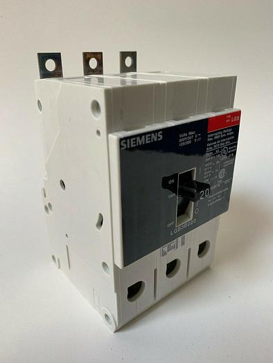 LGB3B020B Siemens 20 Amp 480V 65K 3 Pole Bolt On Circuit Breaker New LGB3B020 887621220228