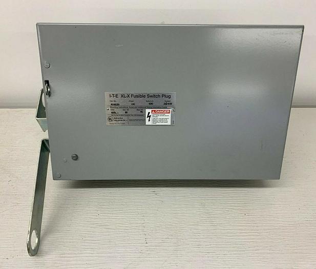 Used RV463G Siemens ITE 100 Amp 600V 3P 4W Ground Fusible XL-X Bus Plug Switch 783643230194
