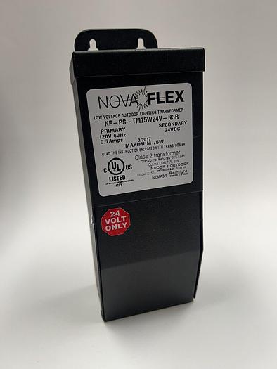 Used NF-PS-TM75W24V-N3R Nova Flex 75W  120V 24V Low Voltage Lighting Transformer