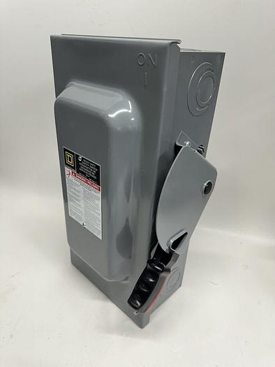 H362 Square D 60A 600V 3 Pole Fusible Nema 1 Indoor Rated Disconnect Switch New