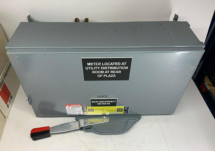 Used QMJ366 Square D 600A 600V 3 Pole Fusible Panelboard Switch Series E1