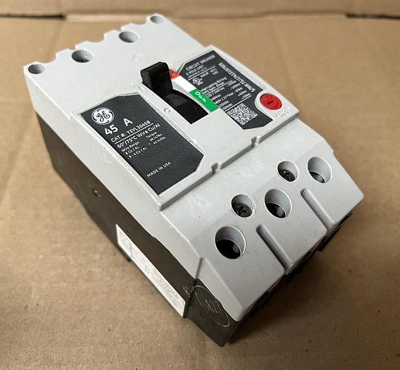TEYL3045B GE 45 Amp 480V 3 Pole 65k@480v Bolt On Circuit Breaker New
