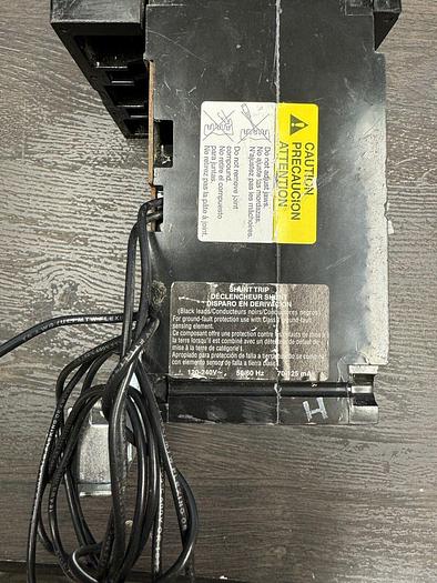 Used FH360901021 Square D 90 Amp 600V 3 Pole 25kA@480V Circuit Breaker Shunt Trip