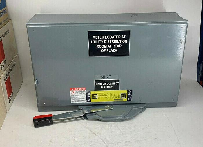 Used QMJ366 Square D 600A 600V 3 Pole Fusible Panelboard Switch Series E1