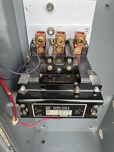 Used 8502SG02 Square D Size 5 Contactor Nema 1 Enclosed