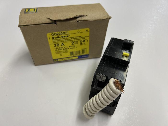 QO230GFI Square D 30 Amp 240V 2 Pole Ground Fault Circuit Breaker New