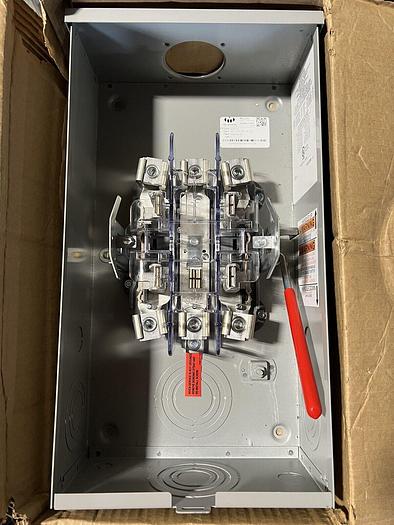 U9318RL Milbank 9500L 200 Amp 600V 5 Jaw Manual Bypass Meter Socket New