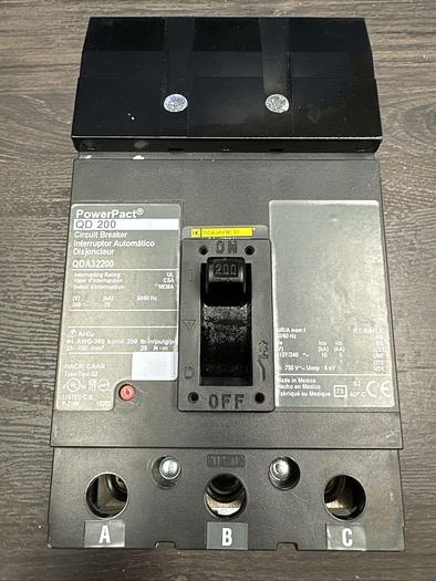 QDA32150 Square D 150 Amp 240V 3 Pole 25kA@240V PowerPact Circuit Breaker New 785901702917