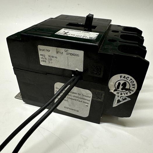 Used GHB3040 EATON 40 Amp 480V 3P Bolt On Circuit Breaker 120V Shunt Trip 786679911280