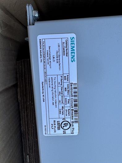 SLLCS466000LXD6 Siemens 600 Amp 600V Sentron Series 3P4W Bus Plug IP40 HG New