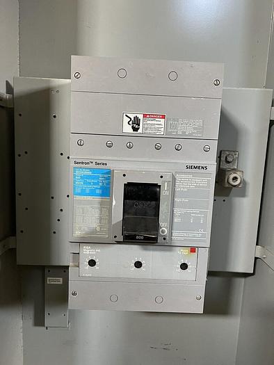Used MND61 Siemens 1200 Amp 600V Circuit Breaker Enclosure With MXD63B800 Indoor