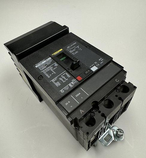 HJA260202 Square D 20 Amp 600V 2 Pole ILine Circuit Breaker New