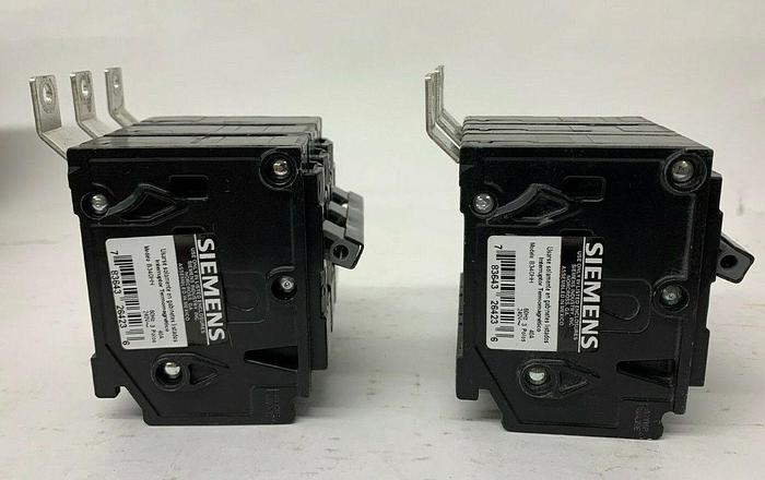 Used B340HH Siemens 40 Amp 240V 3 Pole 65kA@240V Rated Bolt On Circuit Breaker