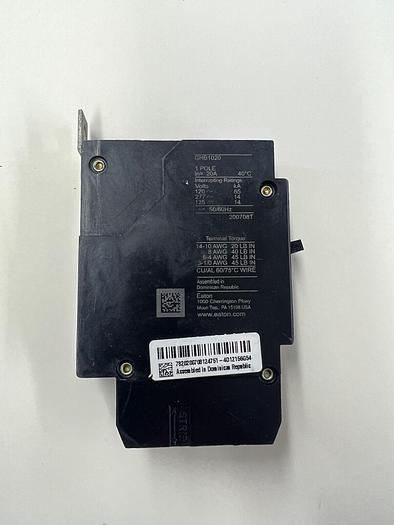 GHB1020 Cutler Hammer 20 Amp 1 Pole 277V Bolt On Circuit Breaker New 786679023624