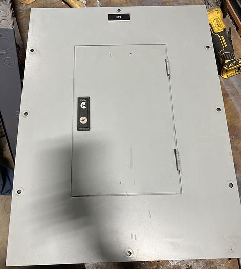 Used Cutler Hammer PRL1 100 Amp Main Lug Only 208/120V 3 Phase 4 Wire Breaker Panel