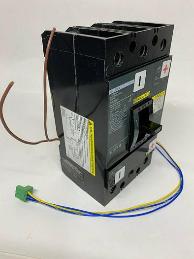 Used 516785P8 Square D KH 250 Amp 600V 3 Pole UPS Circuit Breaker 24V UVR Aux Switch