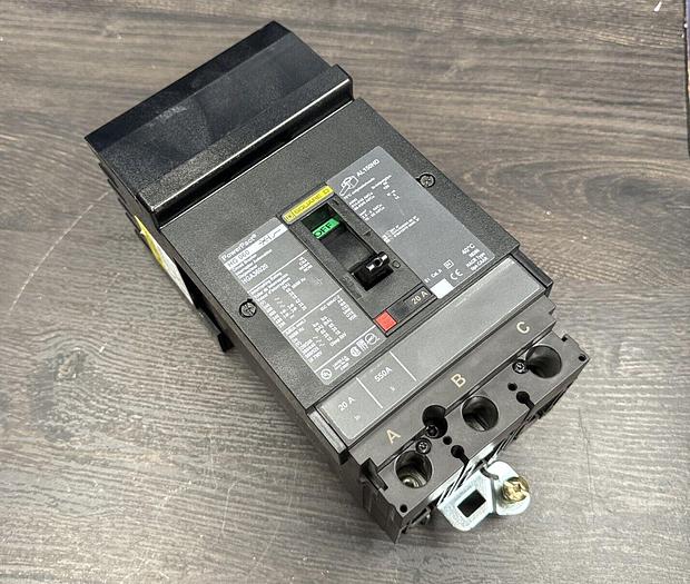 HGA36020 Sqaure D 20 Amp 600V 3 Pole 35kAA@480V I-Line Circuit Breaker New