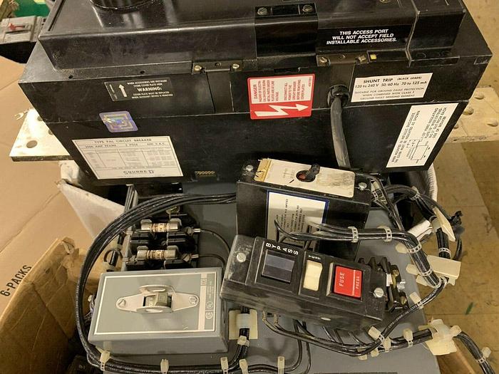 Used PAF20361021 Square D 2000A Frame 1600A Rated 600V Ground Fault 120V Shunt Trip