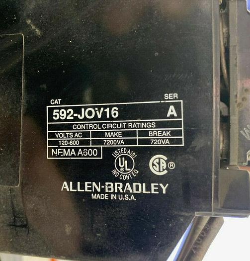 Used 592-TPD300 Allen Bradley 304A Overload Relay