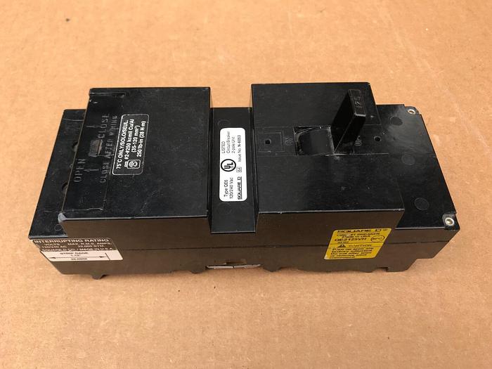 Used QE2125VH Square D 125 Amp 240V 2 Pole Plug In Circuit Breaker Type QE