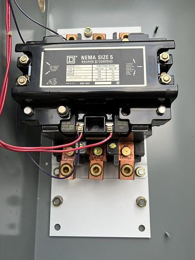Used 8502SG02 Square D Size 5 Contactor Nema 1 Enclosed