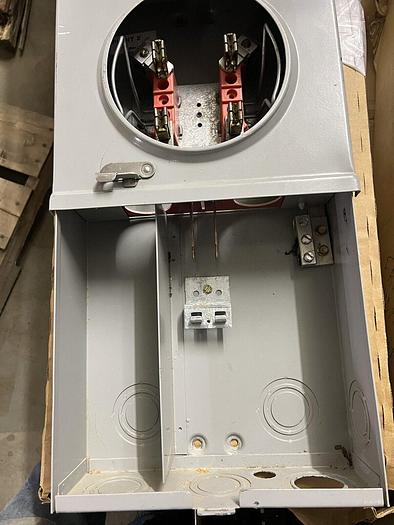 Used Milbank 125 Amp 240V Single Phase Main Breaker Meter Socket
