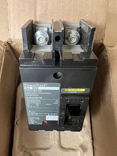 QJP22200TM Square D 200 Amp 240V 2 Pole Bolt On Circuit Breaker New