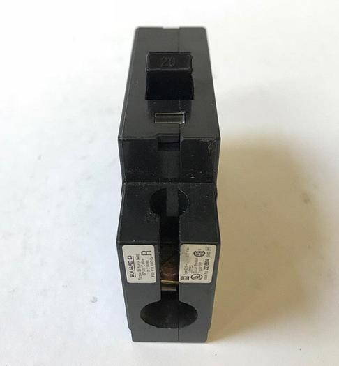 Used EHB14020 Square D 20 Amp 277V 1 Pole Bolt On Circuit Breaker