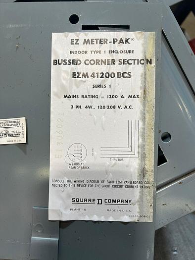 EZM41200BCS Square D Bussed Corner Section EZ Meter Pak New Surplus