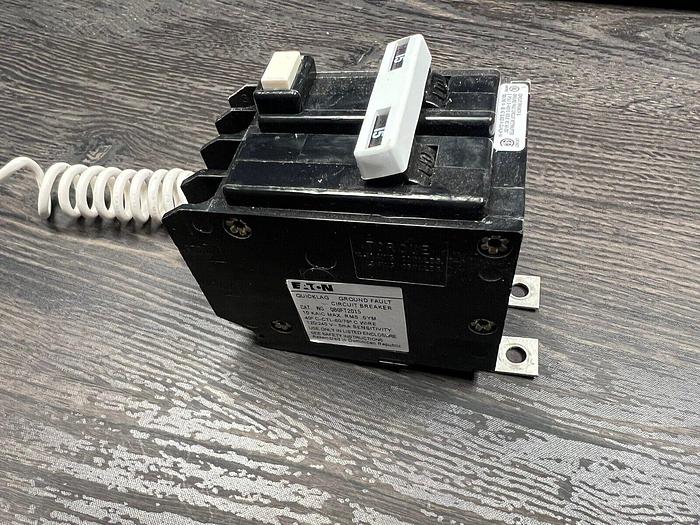 Used QBGFT2015 Eaton Cutler Hammer 15 Amp 240V 2 Pole Ground Fault Circuit Breaker